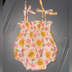 Sunburst Floral Baby Romper